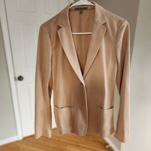Women's Tan Blazer Soft Lightweight